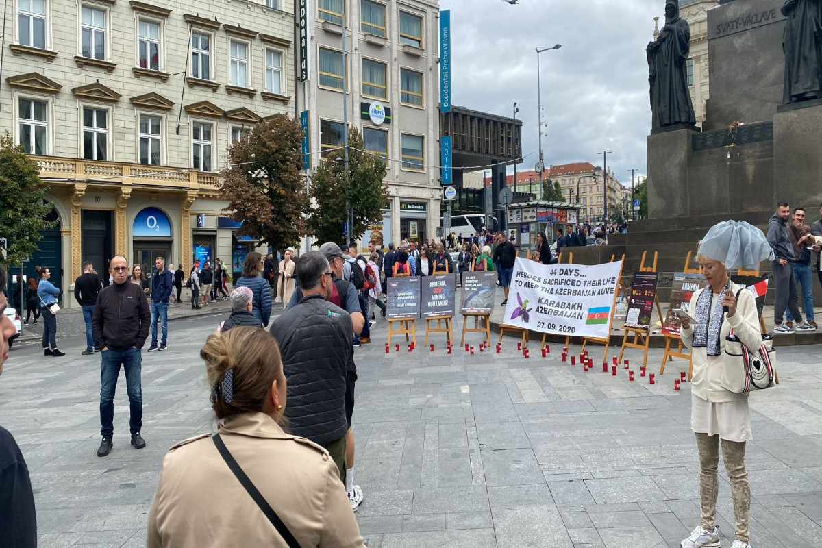 В Праге прошла выставка-акция, посвященная минному террору Армении -ФОТО 