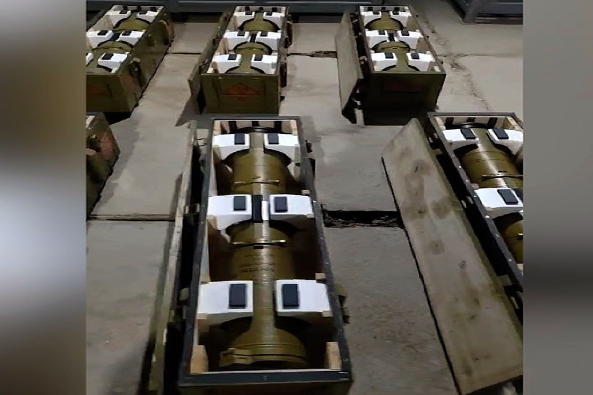 На мраморном заводе в Карабахском регионе обнаружен схрон оружия и боеприпасов-ВИДЕО 