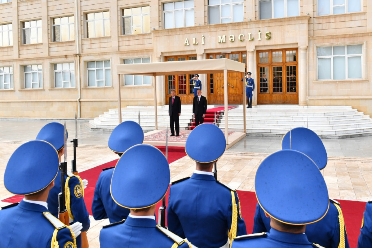 Official welcome ceremony was held for President of Türkiye Recep Tayyip Erdogan in Nakhchivan