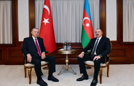 President of Azerbaijan Ilham Aliyev held one-on-one meeting with President of Türkiye Recep Tayyip Erdogan-UPDATED 