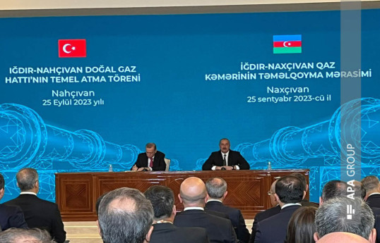 Ərdoğan: İğdır-Naxçıvan kəməri Avropanın da enerji təhlükəsizliyinə böyük töhfə verəcək