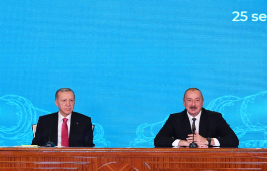 Prezident İlham Əliyev: Azərbaycanla Türkiyənin müştərək maraqları ondan ibarətdir ki, bölgədə sülh və əmin-amanlıq olsun