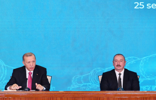 Prezident: Türkiyə lideri dünyanın ən ali kürsüsündən Azərbaycan dövlətinin maraqlarını ifadə edən ədalətli bəyanatlar verdi
