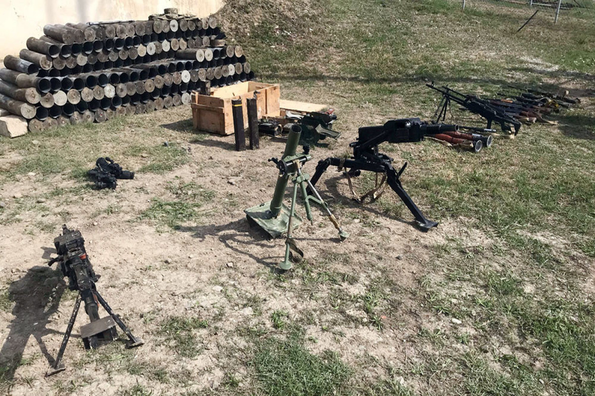 Боевая техника, оружие и боеприпасы, конфискованные в Карабахском регионе -СПИСОК 