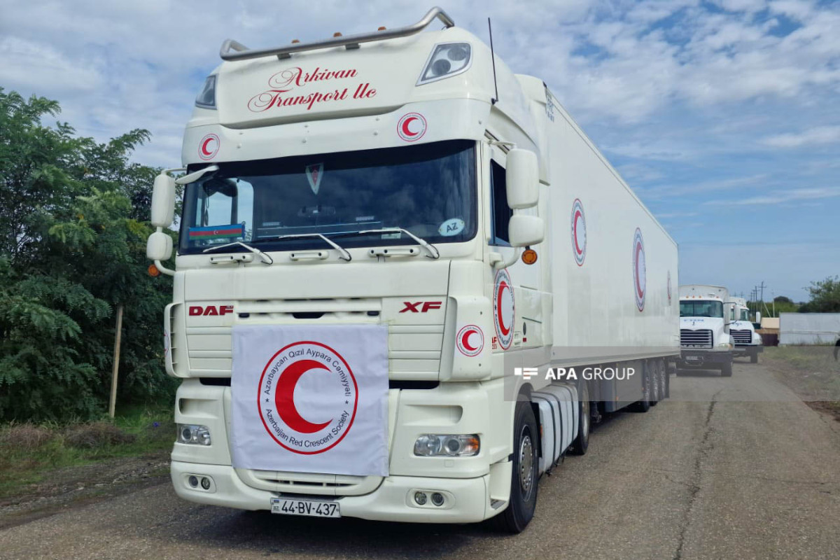 Azerbaijan sends next batch of humanitarian cargo to Khankandi via Aghdam road today-PHOTO -VIDEO  -UPDATED 