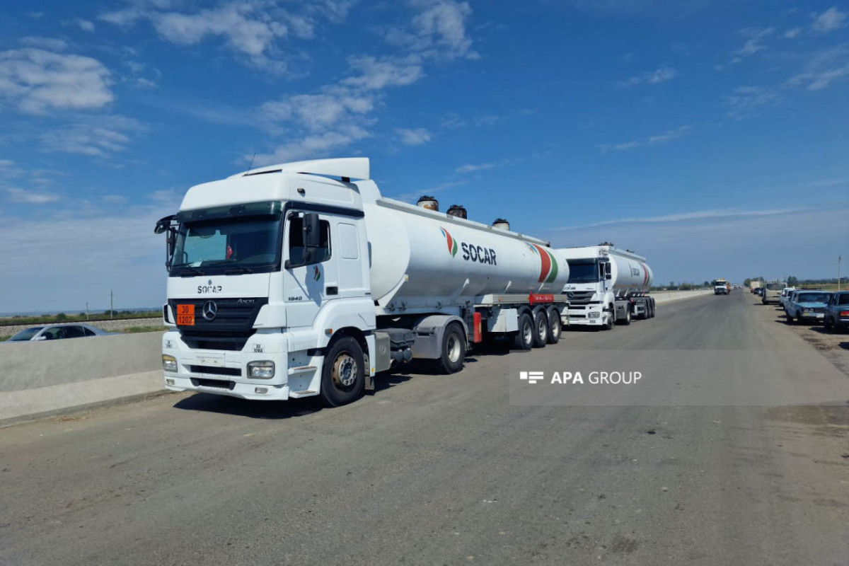Azerbaijan sent 2 more vehicles full of fuel to Khankandi -PHOTO -VIDEO -UPDATED 