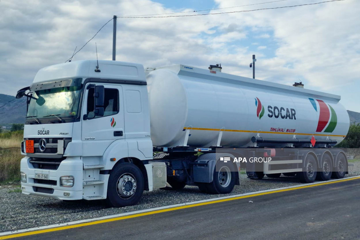 Azerbaijan sent 2 more vehicles full of fuel to Khankandi -<span class="red_color">PHOTO-<span class="red_color">VIDEO-<span class="red_color">UPDATED