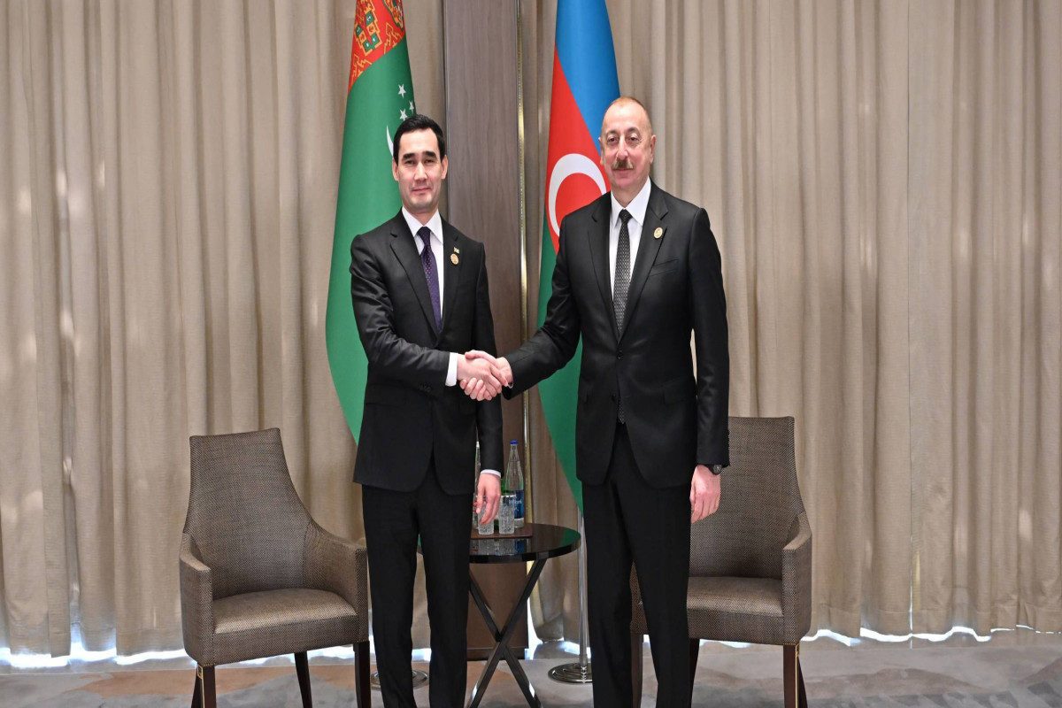 President of Turkmenistan, Serdar Berdimuhamedow and President of Azerbaijan, Ilham Aliyev