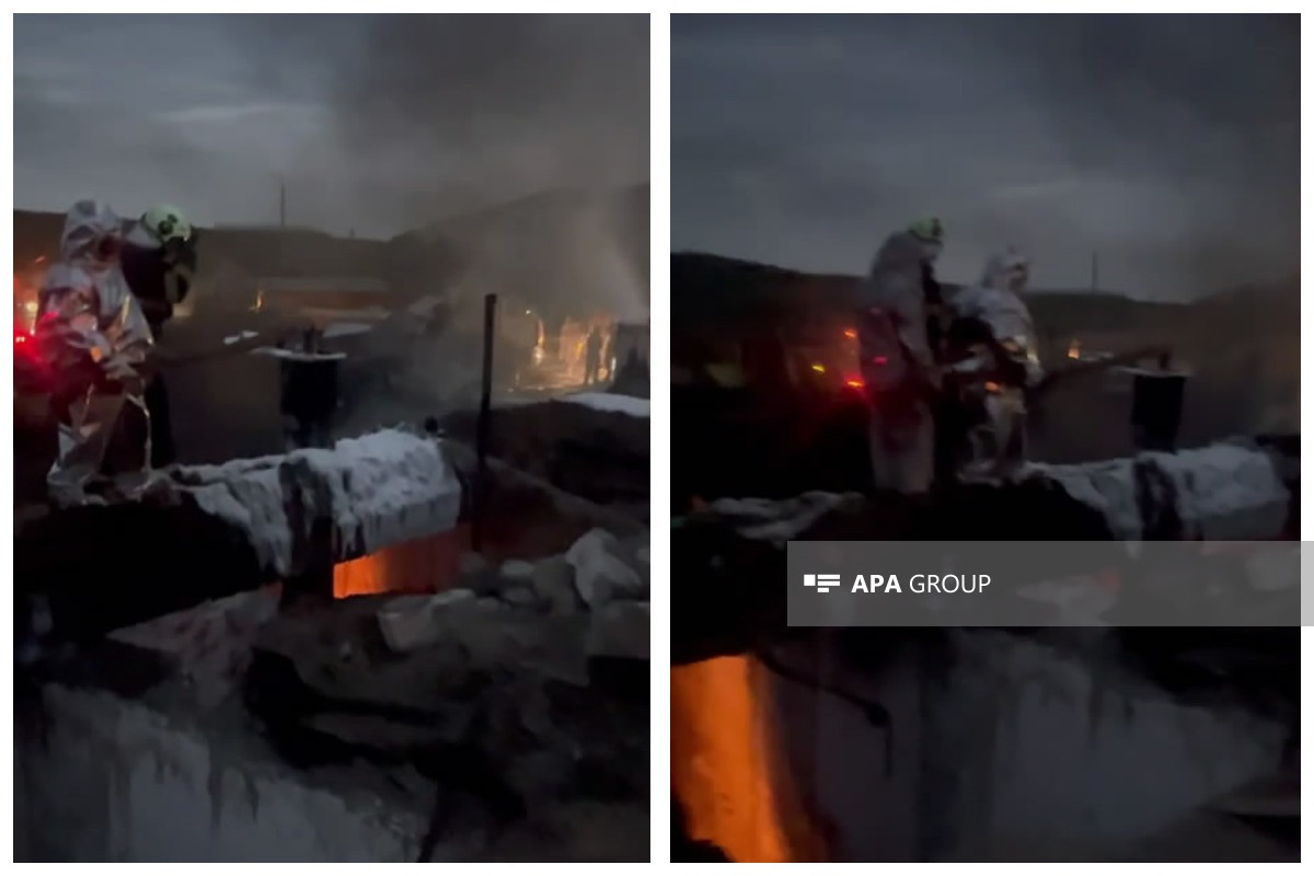 Пожарные МЧС Азербайджана потушили пожар на заправке в Ханкенди-<span class="red_color">ВИДЕО