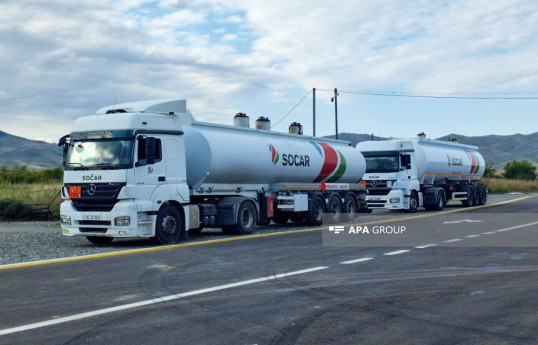 SOCAR-ın yanacaqla dolu daha 2 avtomobili Xankəndiyə yola düşüb - FOTO  - VİDEO  - YENİLƏNİB-1 