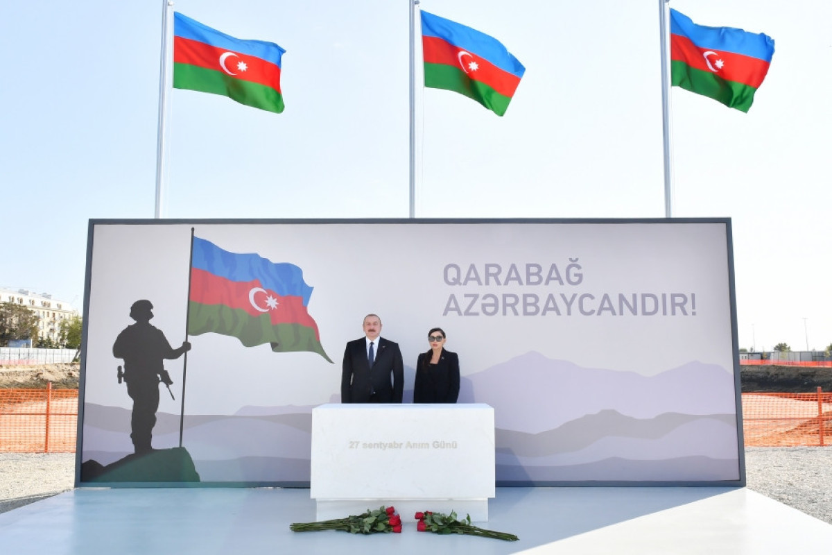 Президент и первая леди посетили строящийся в Баку Парк победы-ОБНОВЛЕНО 