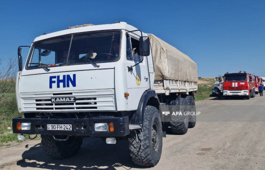 Azərbaycan FHN-in nəqliyyat vasitələri və heyəti Ağdam yolu ilə Xankəndiyə yola düşüb - FOTO  - VİDEO 