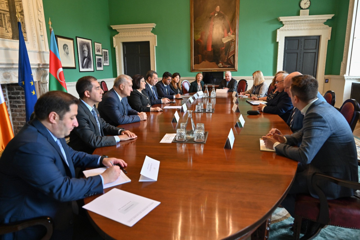 Chair of Azerbaijani Parliament meets with Chairman of the Irish Parliament