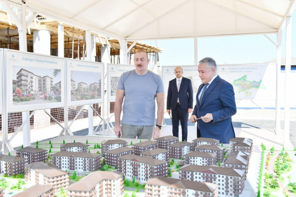 President Ilham Aliyev examined construction progress of Jabrayil Residential Complex-<span class="red_color">UPDATED