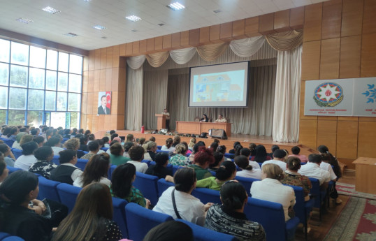 Müəllimlər üçün mülki müdafiə kursları keçirilib