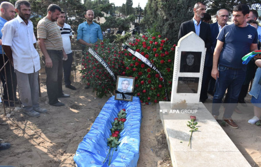 Füzulidə 30 il əvvəl itkin düşən şəhid Cahangir Xələfov Şüvəlanda dəfn olunub - FOTO 
