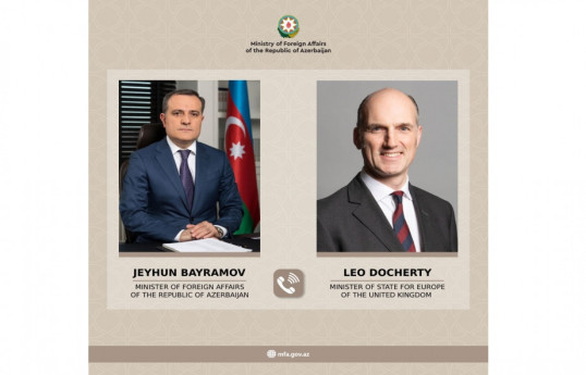 Ceyhun Bayramov Böyük Britaniyanın Avropa regionu üzrə dövlət naziri ilə telefonla danışıb