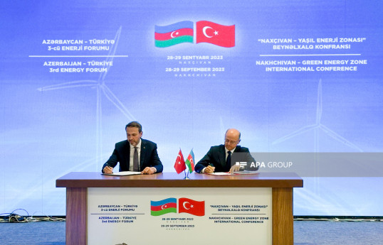 Azərbaycan-Türkiyə III Enerji Forumunun Protokolunun imzalanması mərasimi keçirilib - FOTO 