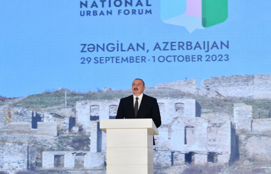 Azərbaycan Prezidenti: Bizə qarşı etnik təmizləmə, işğal və ərazilərimizin məhvi həyata keçirilib