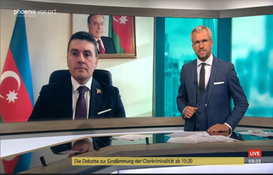Azərbaycanın Almaniyakı səfiri regiondakı vəziyyətlə bağlı tanınmış alman telekanalına müsahibə verib