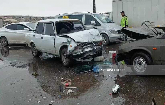 Gəncədə qəza baş verib, xəsarət alanlar var  - FOTO 