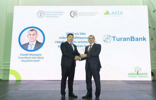 "TuranBank" mikrokreditləşmədə rəqabətliliyin artımına ən çox töhfə verən bank olub
