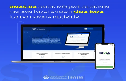 Əmək müqavilələrinin onlayn imzalanmasının SİMA İmza ilə də həyata keçirilməsi imkanı yaradılıb