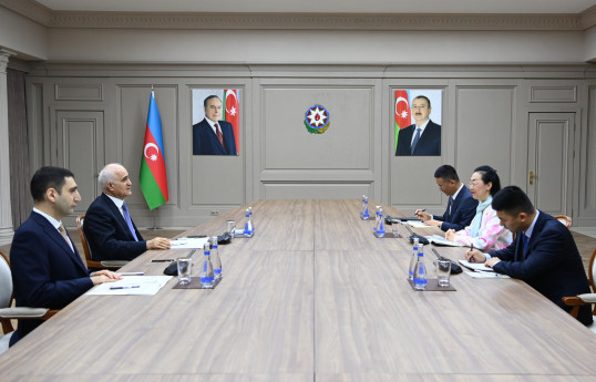 Şahin Mustafayev Çinin Azərbaycandakı səfiri ilə görüşüb