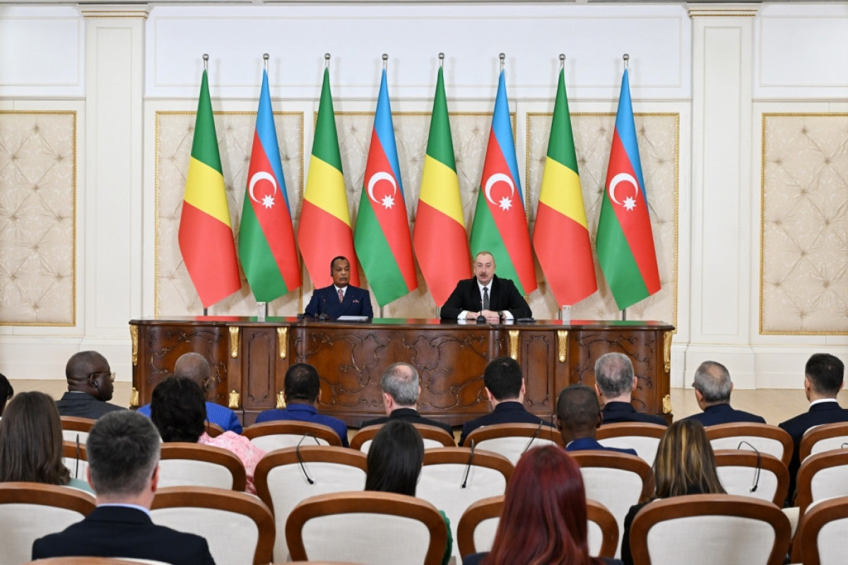 Azərbaycan və Konqo prezidentləri mətbuata bəyanatlarla çıxış ediblər - YENİLƏNİB 