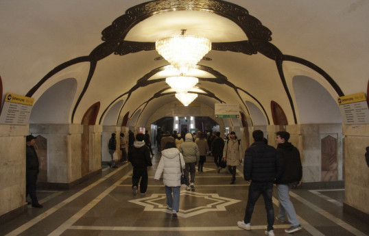 Ötən ay Bakıda metro ilə 18 milyondan çox sərnişin daşınıb