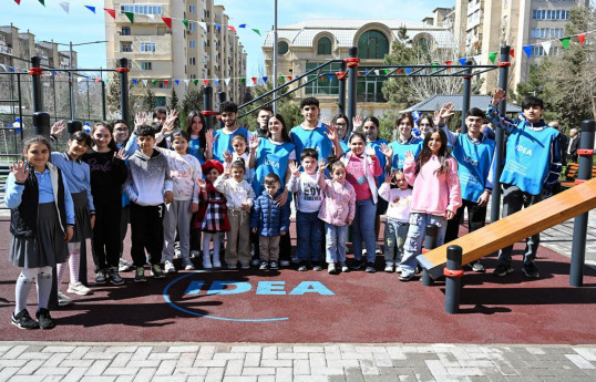“IDEA” Sabunçu rayonunda yeni “Bizim Həyət”in açılışını edib - FOTO 