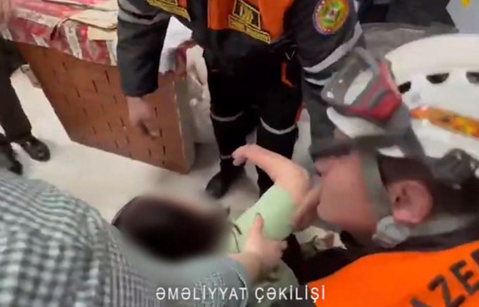FHN xilasetmə əməliyyatı görüntüləri yayıb - VİDEO 