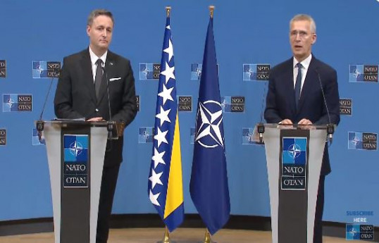 Stoltenberq Bosniya və Herseqovinanın NATO-ya üzvlük şərtlərini açıqlayıb