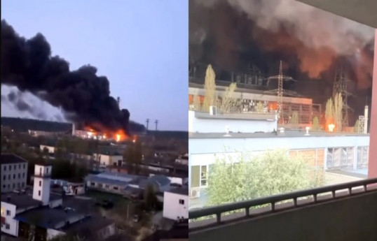 Rusiya "Shahed"lərlə Ukraynada elektrik stansiyasına zərbələr endirib