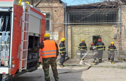 Gəncədə yanğın olub, ölən var - FOTO  - YENİLƏNİB 