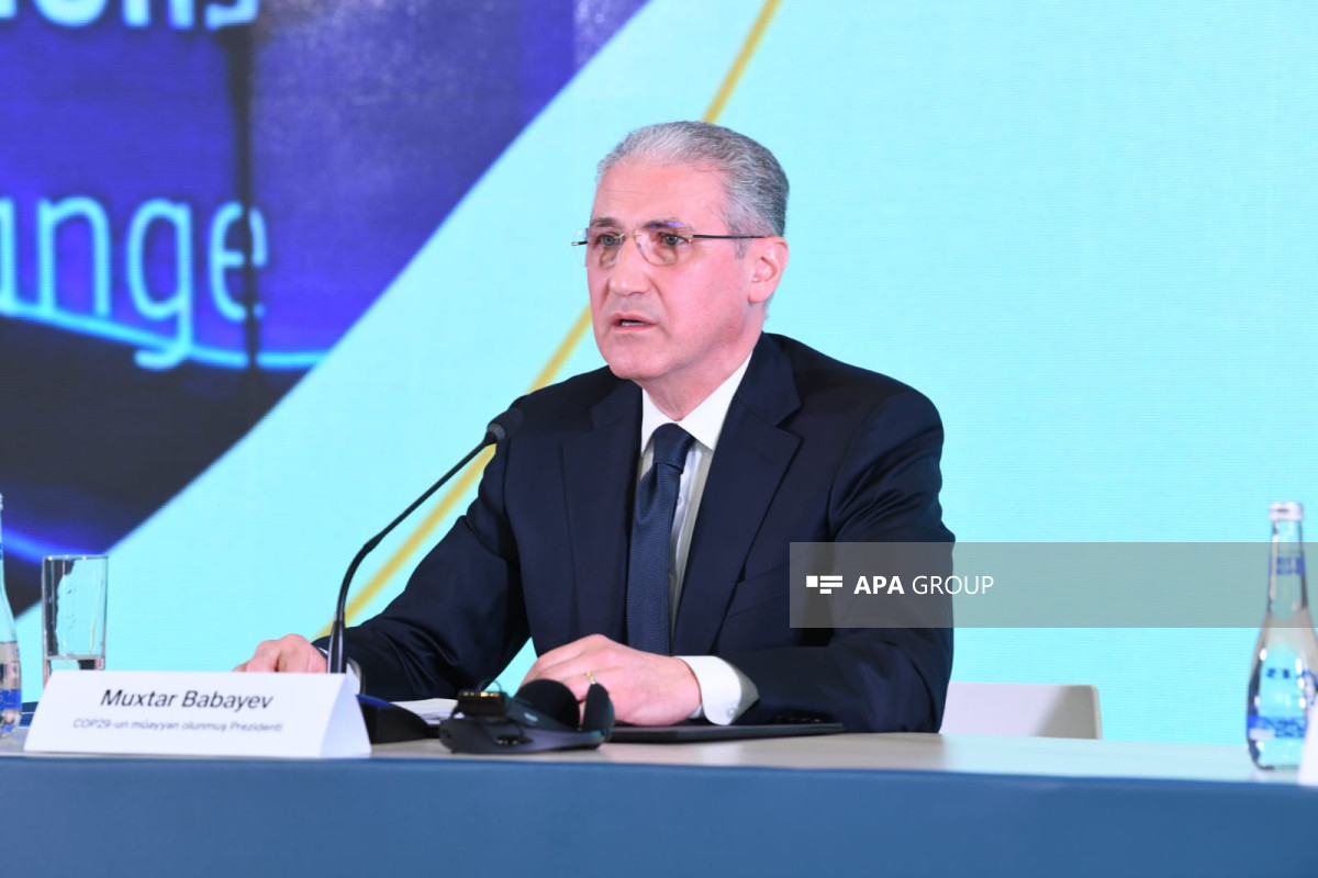 Muxtar Babayev: Azərbaycan iqlim gündəliyinə uğurla ev sahibliyi edəcək