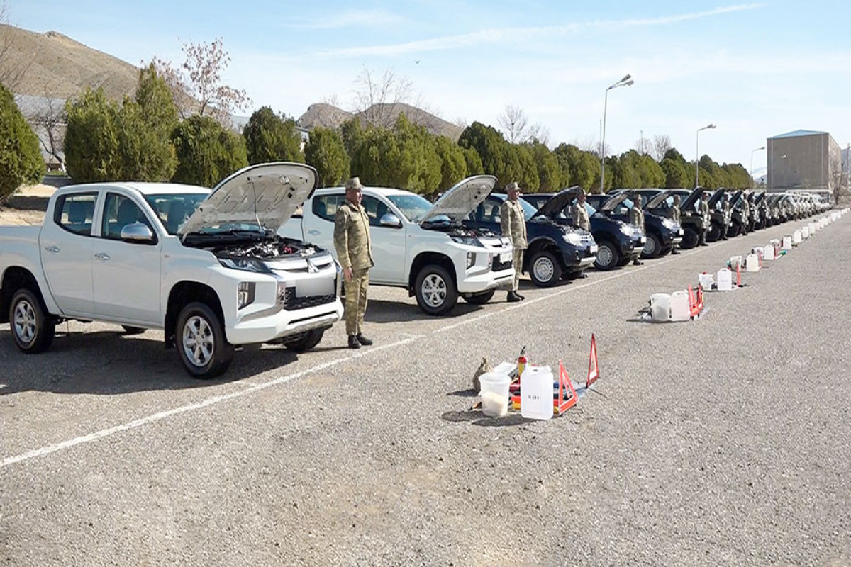 Azerbaijan Combined Arms Army carried out technical inspection of auto vehicles -<span class="red_color">PHOTO
