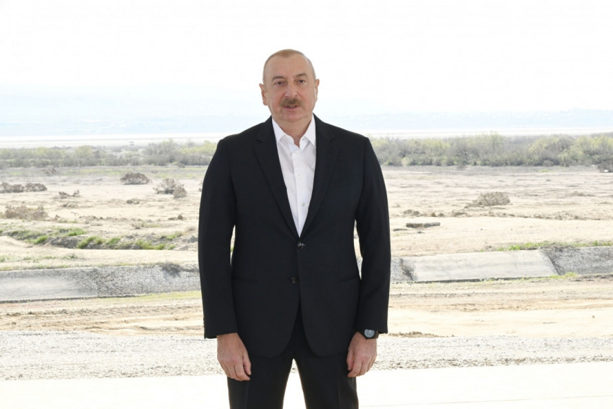 Президент Ильхам Алиев: Среди инфраструктурных проектов, реализованных в Азербайджане в последние годы, Ширванский оросительный канал имеет особое значение