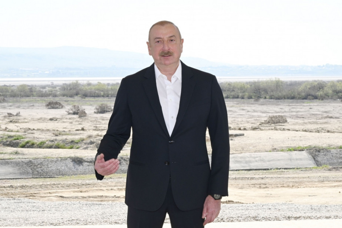 Президент Азербайджана: Сегодня мы стали полноправными хозяевами наших водных источников