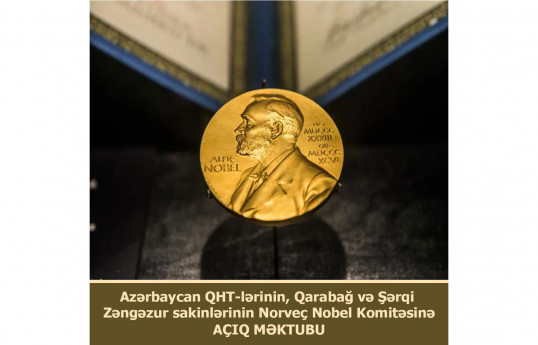 Azərbaycan QHT-ləri, Qarabağ və Şərqi Zəngəzur sakinləri Vardanyanla bağlı Norveç Nobel Komitəsinə açıq məktub göndərib