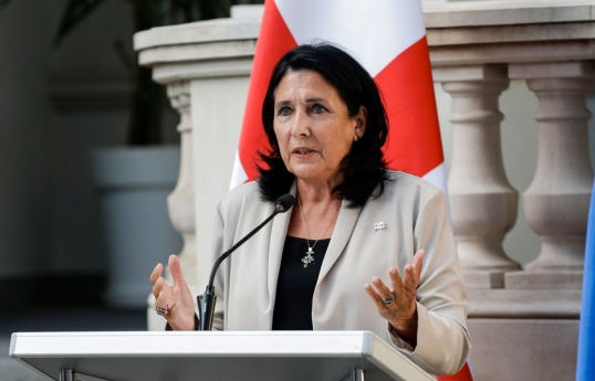 Zurabişvili: “Xarici təsir” qanunu Aİ-yə üzvlük danışıqlarına başlanılmasının qarşısını almaq üçündür