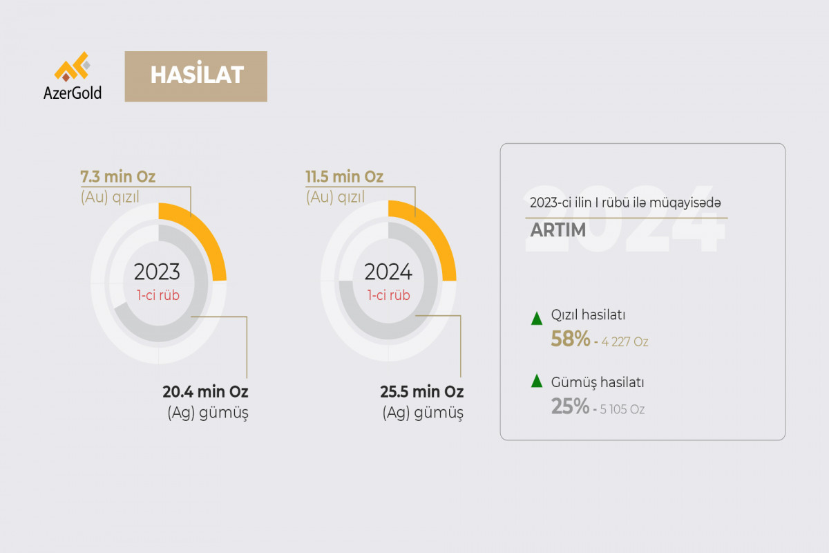 "AzerGold"un hasilat həcmlərində artım qeydə alınıb