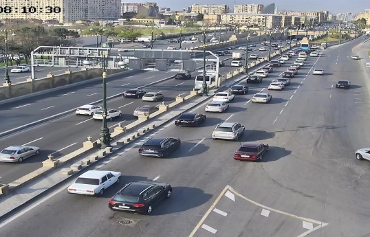 Bakıda sıxlıq olan yollar - SİYAHI 