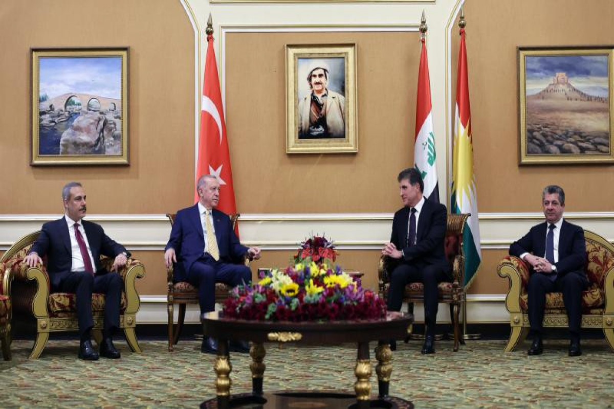 Turkish president meets counterpart from Kurdish Regional Government in Iraq