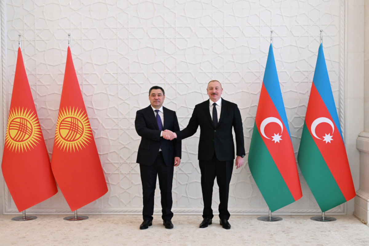 Sadyr Zhaparov, President of the Kyrgyz Republic and Ilham Aliyev, President of the Republic of Azerbaijan