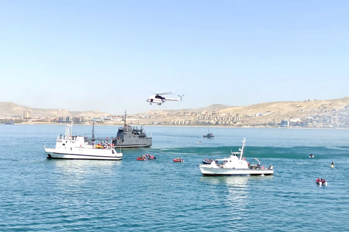 ВМС и МЧС Азербайджана проводят совместные тактические учения «Волна-2024»