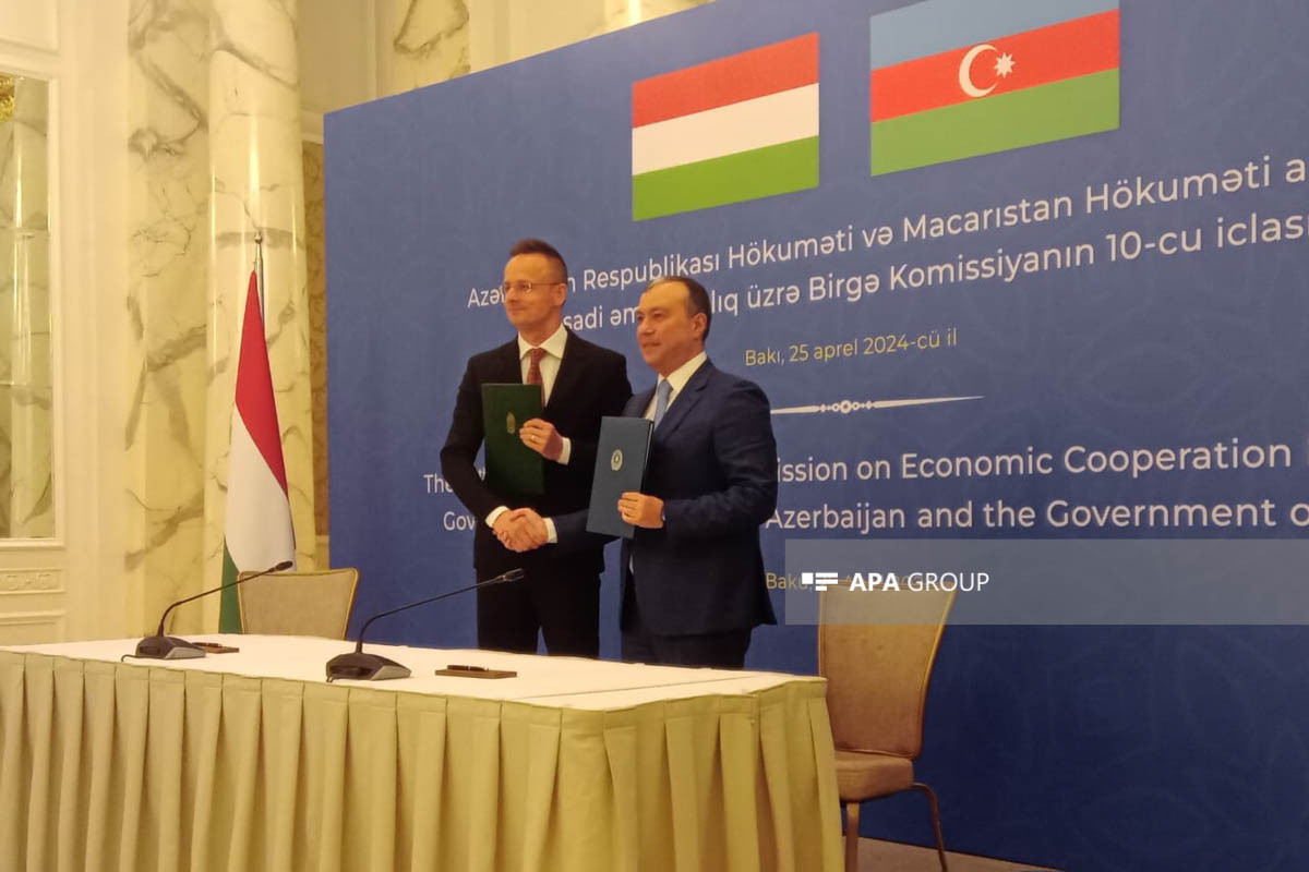 Подписан Протокол по итогам заседания Совместной азербайджано-венгерской межправкомиссии