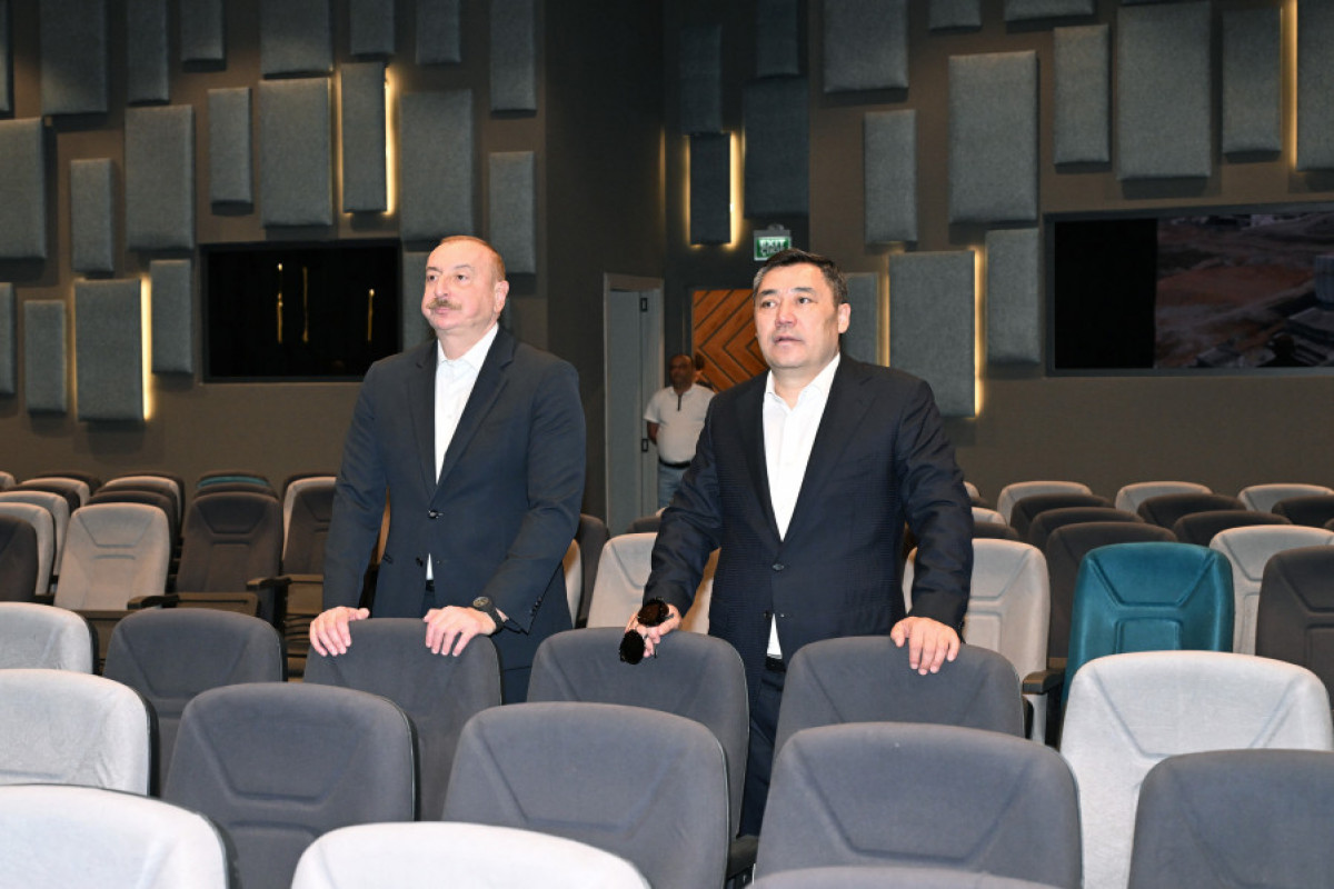Президенты Азербайджана и Кыргызстана посетили Агдамский конференц-центр