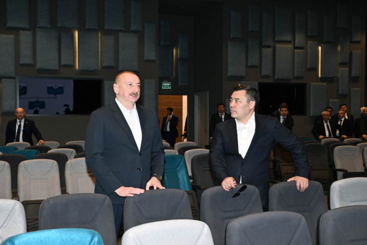 Президенты Азербайджана и Кыргызстана посетили Агдамский конференц-центр-<span class="red_color">ОБНОВЛЕНО 1