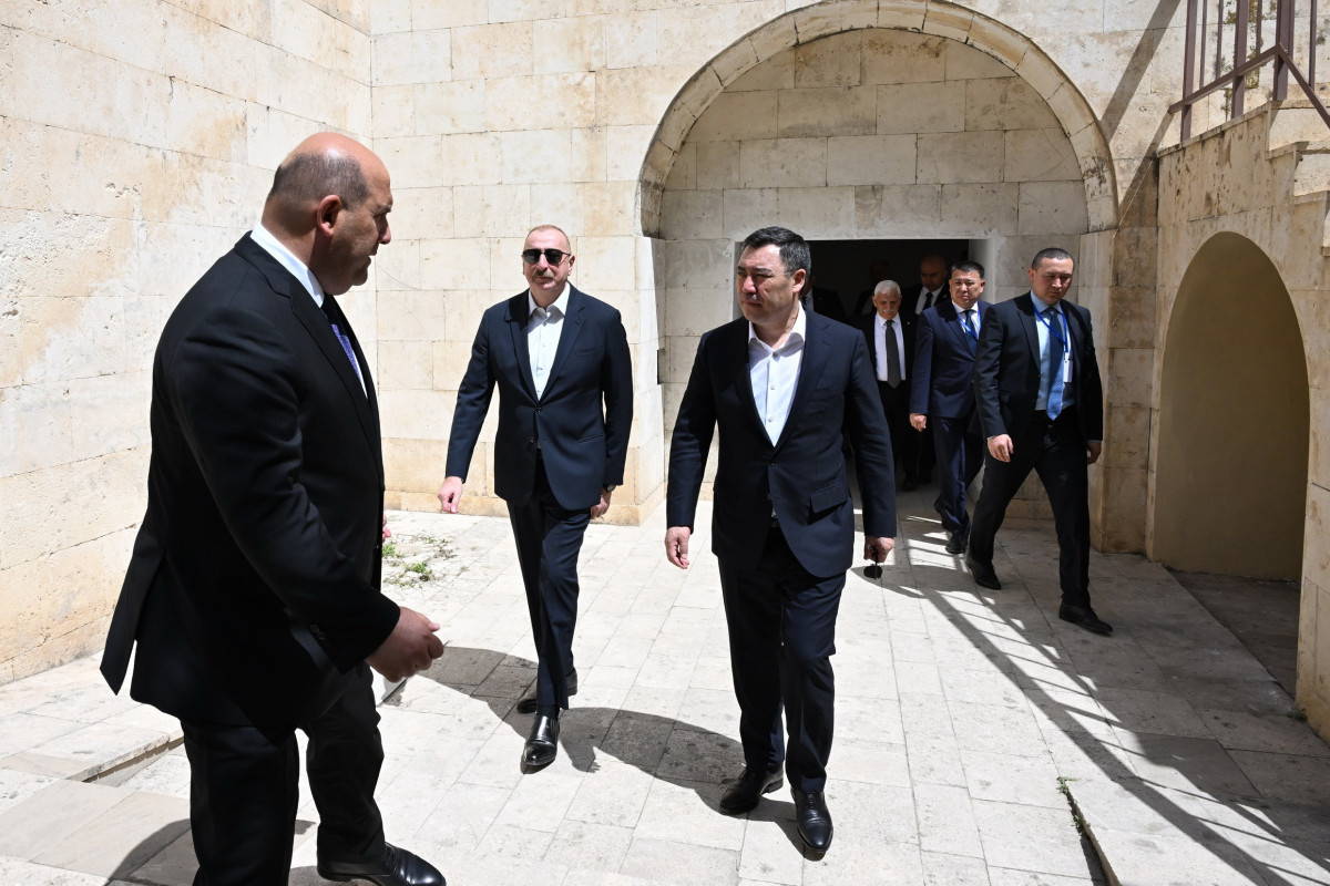 Presidents Ilham Aliyev and Sadyr Zhaparov toured Shahbulag Fortress in Aghdam-<span class="red_color">UPDATED